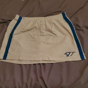 Women's Grey and Blue Mini Skirt Bluejays